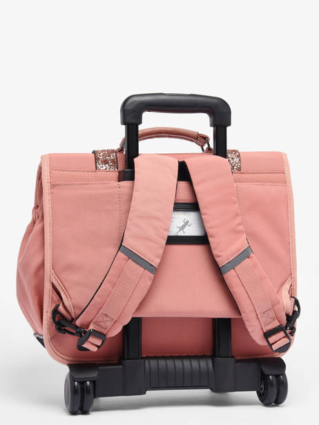 Wheeled Schoolbag For Kids 2 Compartments Cameleon Pink vintage fantasy CR38 other view 6