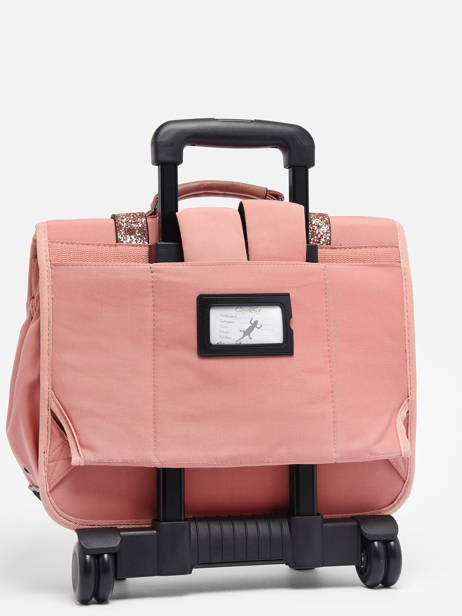 Wheeled Schoolbag For Kids 2 Compartments Cameleon Pink vintage fantasy CR38 other view 6