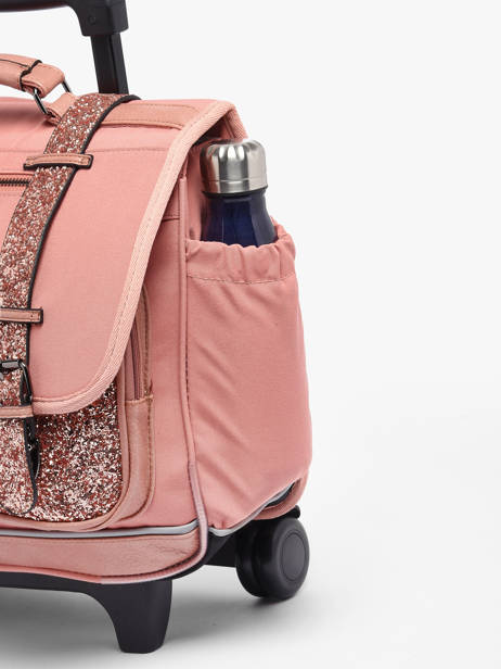 Wheeled Schoolbag For Kids 2 Compartments Cameleon Pink vintage fantasy CR38 other view 8