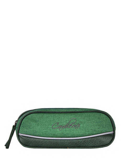 Vintage Pencil Case 2 Compartments Cameleon Green vintage color PBVCTROU