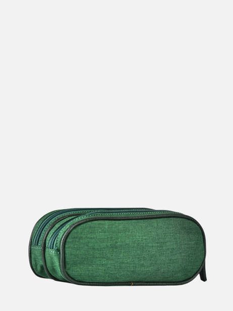 Vintage Pencil Case 2 Compartments Cameleon Green vintage color PBVCTROU other view 2