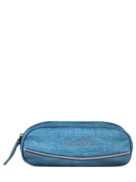 Vintage Pencil Case 2 Compartments Cameleon Blue vintage color PBVCTROU