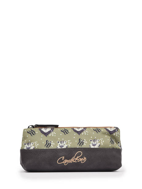 Trousse 1 Compartiment Cameleon Vert retro PBRETROU