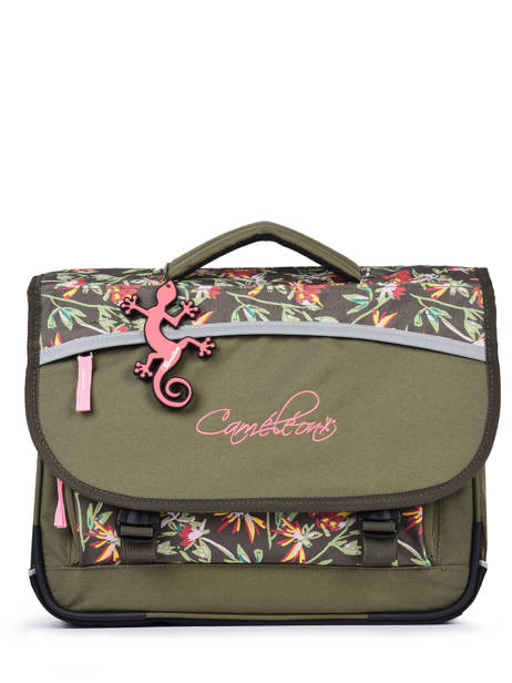 Satchel 2 Compartments Cameleon Green actual PBBACA38