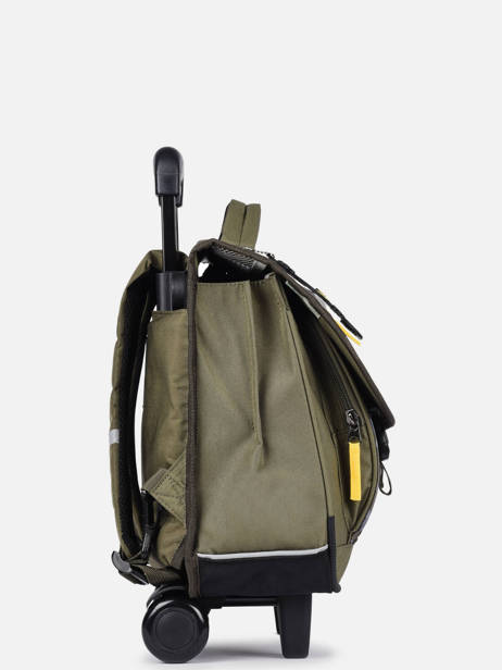 Wheeled Schoolbag 2 Compartments Cameleon Green actual PBBACR38 other view 4