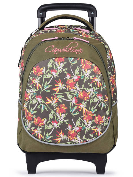 Wheeled Backpack 2 Compartments Cameleon Green actual PBBASR43