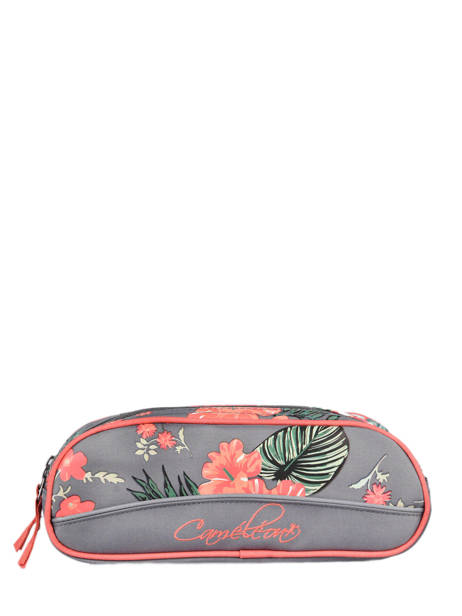 Pencil Case 2 Compartments Cameleon Gray actual PBBATROU