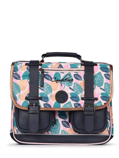 Wheeled Schoolbag For Girls 2 Compartments Cameleon Pink vintage fantasy PBVGCA38