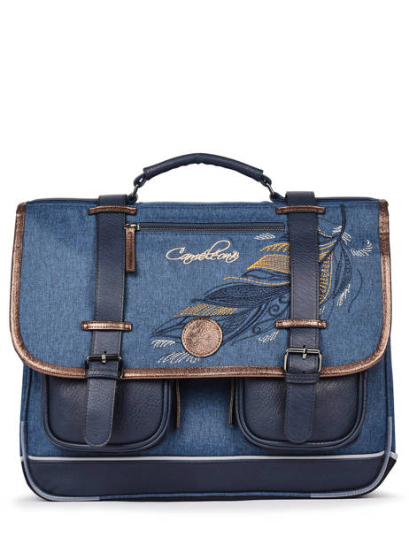 Cartable 3 Compartiments Cameleon Bleu vintage fantasy PBVGCA41