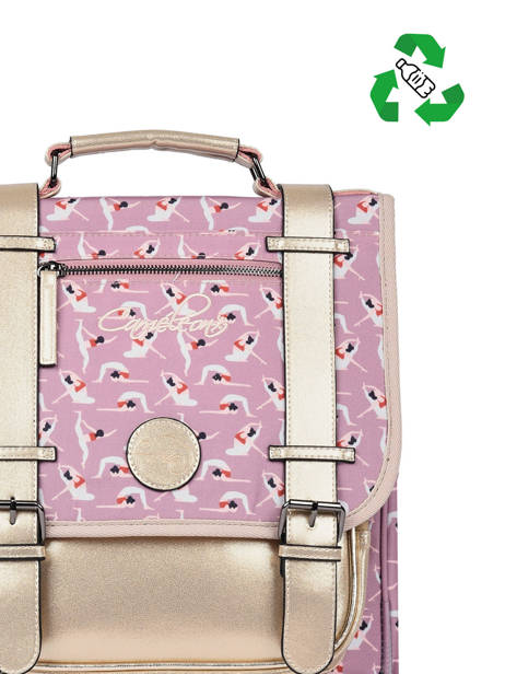 Backpack 2 Compartments Cameleon Pink vintage fantasy PBVGSD38 other view 2