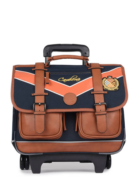 Cartable  Roulettes 2 Compartiments Cameleon Bleu vintage urban PBVBCR38