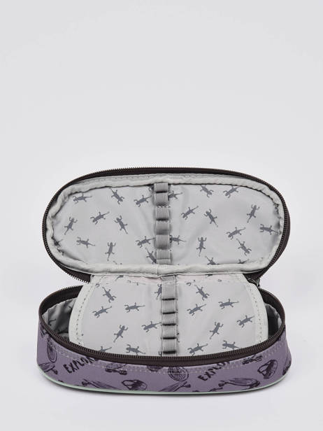 Trousse 1 Compartiment Cameleon Gris vintage urban PBVBPLUM vue secondaire 1