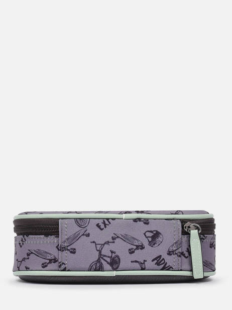 Trousse 1 Compartiment Cameleon Gris vintage urban PBVBPLUM vue secondaire 2