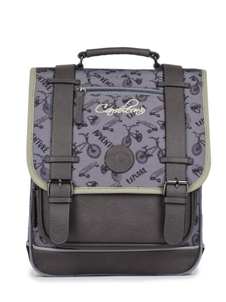 2-compartment  Backpack Cameleon Gray vintage urban PBVBSD38