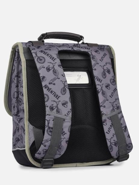 2-compartment  Backpack Cameleon Gray vintage urban PBVBSD38 other view 5