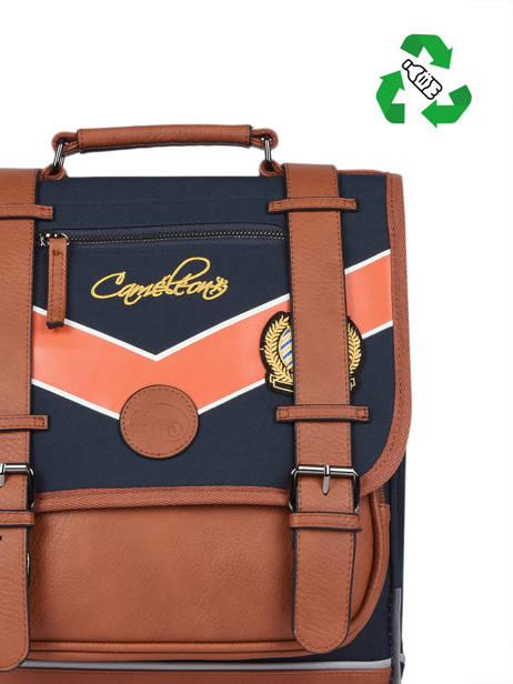 2-compartment Backpack Cameleon Blue vintage urban PBVBSD38 other view 2