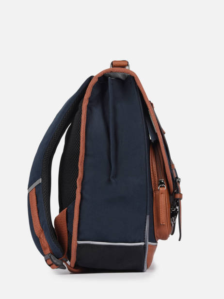 2-compartment Backpack Cameleon Blue vintage urban PBVBSD38 other view 3