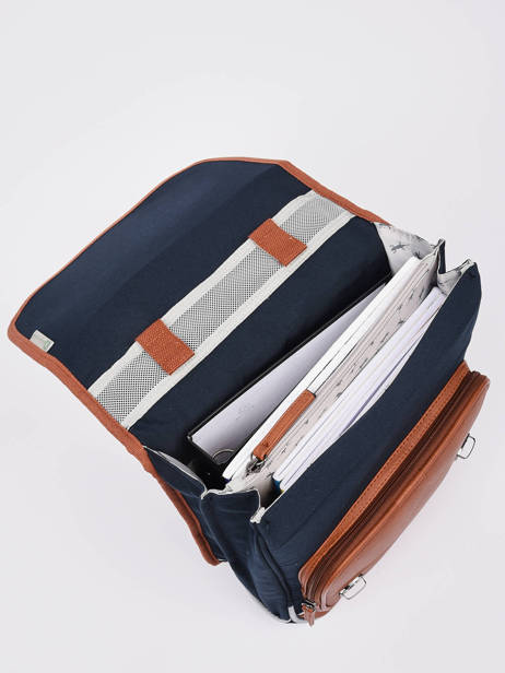 2-compartment Backpack Cameleon Blue vintage urban PBVBSD38 other view 4