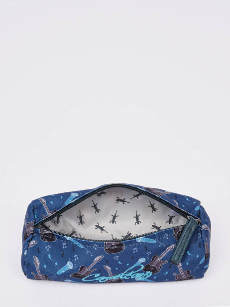 Trousse 1 Compartiment Cameleon Bleu vintage urban PBVBSTRO vue secondaire 1