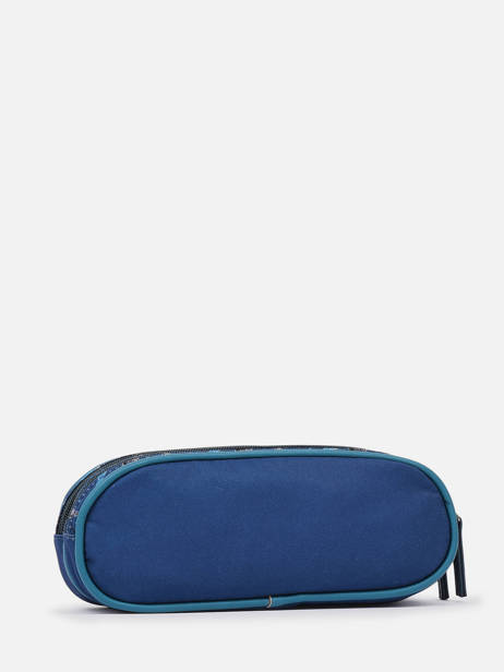 Pencil Case 2 Compartments Cameleon Blue vintage urban PBVBTROU other view 2