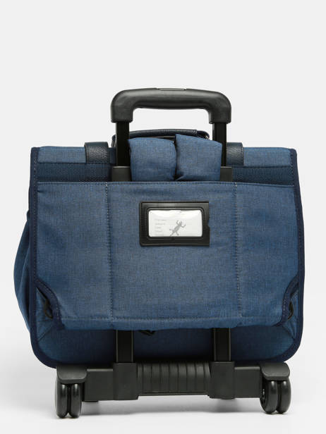 Cartable à Roulettes 2 Compartiments Cameleon Bleu vintage color CR38 vue secondaire 6