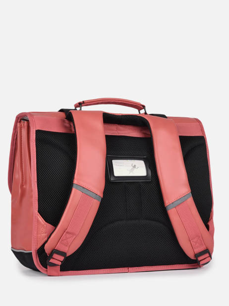 Cartable 3 Compartiments Cameleon Rose vintage north PBVWCA41 vue secondaire 5