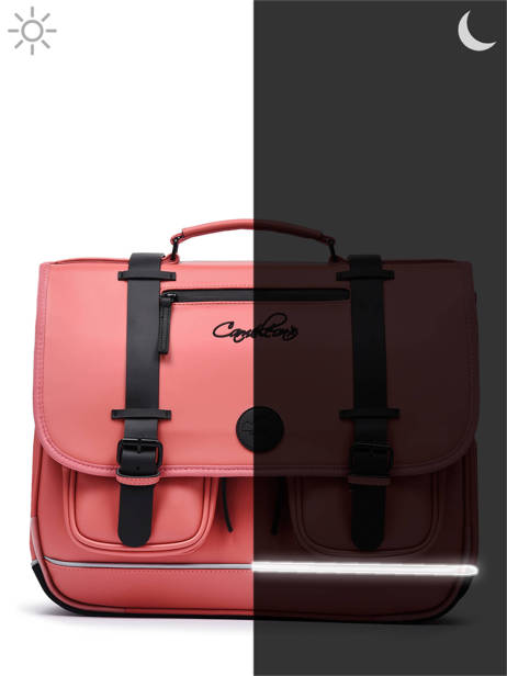 Cartable 3 Compartiments Cameleon Violet vintage north PBVWCA41 vue secondaire 7