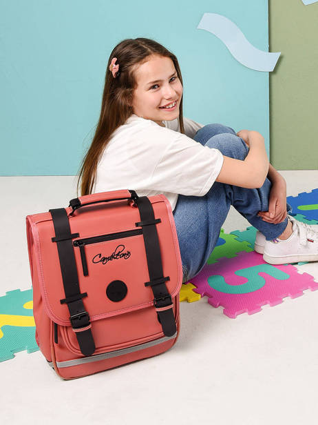 2-compartment  Backpack Cameleon Pink vintage north PBVWSD38 other view 1