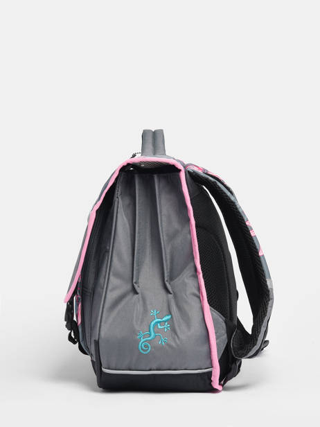 Cartable Enfant 3 Compartiments Cameleon Rose actual CA41 vue secondaire 3
