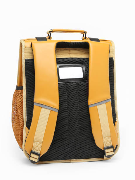 2-compartment Vintage North Backpack Cameleon Yellow vintage north SD39 other view 6