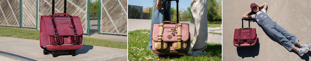 cartable roulette cameleon