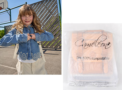cartable scolaire cam&eacute;l&eacute;on