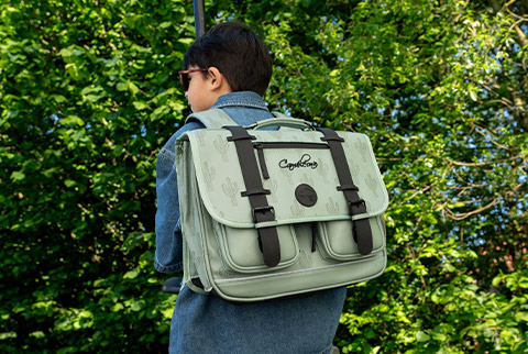 cartable scolaire cam&eacute;l&eacute;on